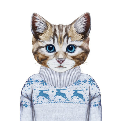 Puss in sweater