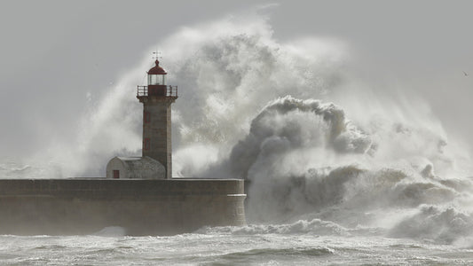 The angry sea