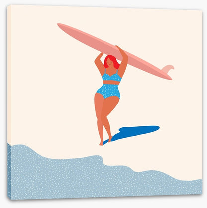Deco surfer girl