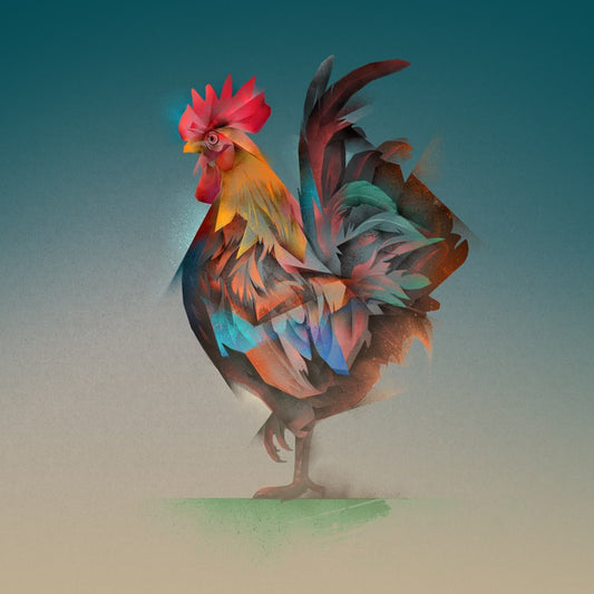 Strutting rooster