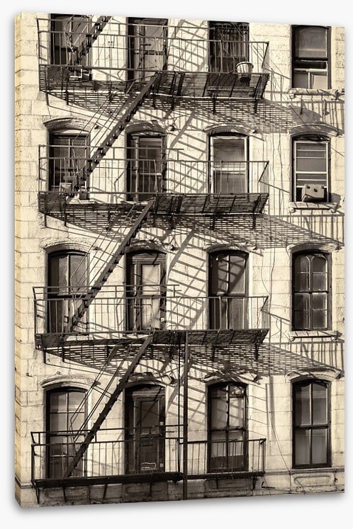 Four floors up
