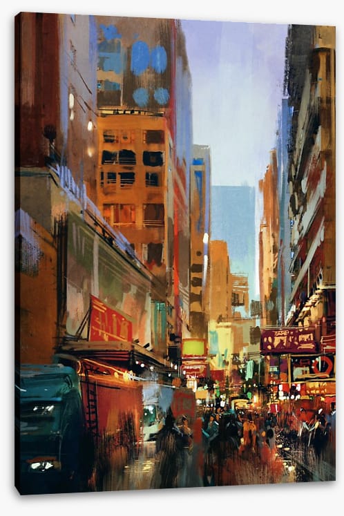 Dusk in the city