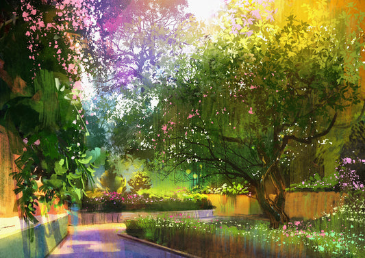 Sunlight in the garden