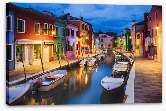 Burano island dusk