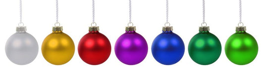 Rainbow bauble panoramic