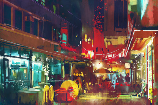 Eat street lights