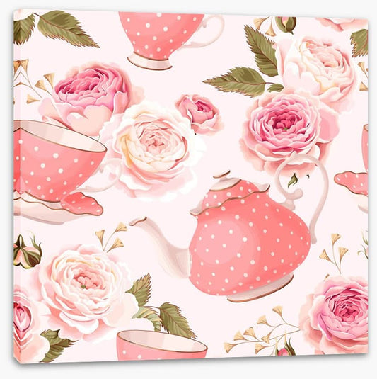 Pink rose tea