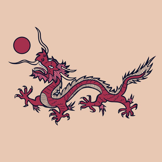 Rising sun dragon