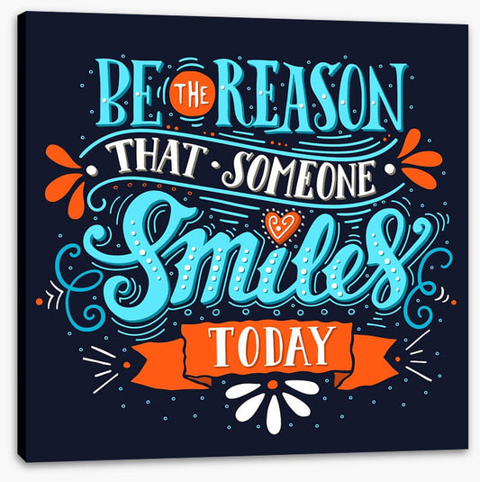 That someone smiles