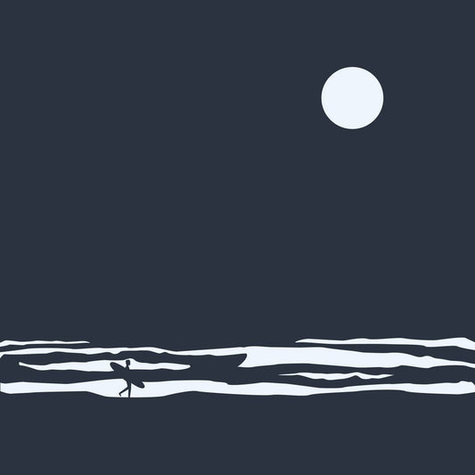 Moonlight surfer