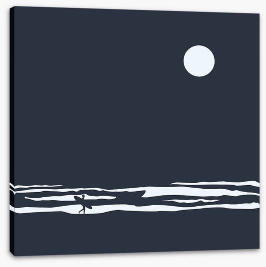 Moonlight surfer