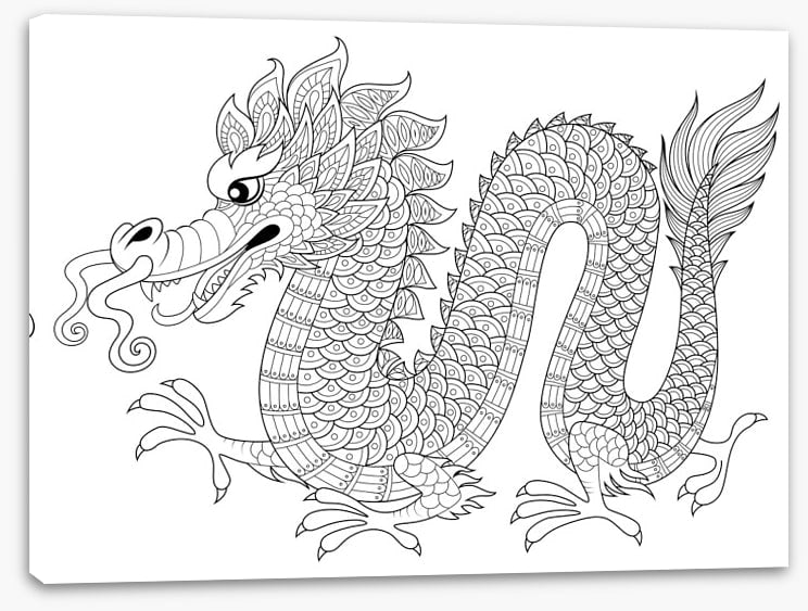 Colour me chinese dragon