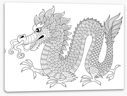 Colour me chinese dragon