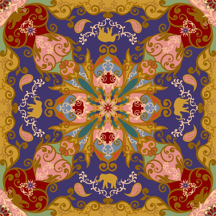 Elephant mandala
