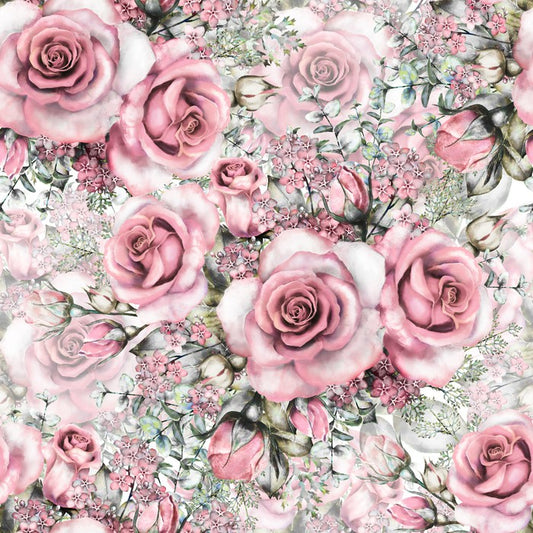 Pink vintage roses