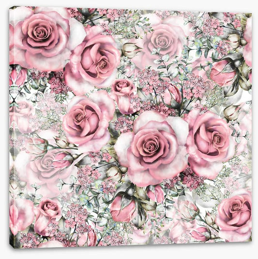 Pink vintage roses