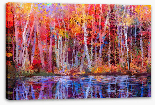 Aspens by the lake