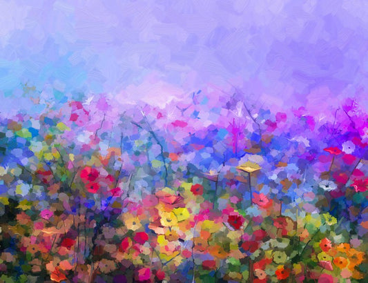 Dusk in the cosmos meadow