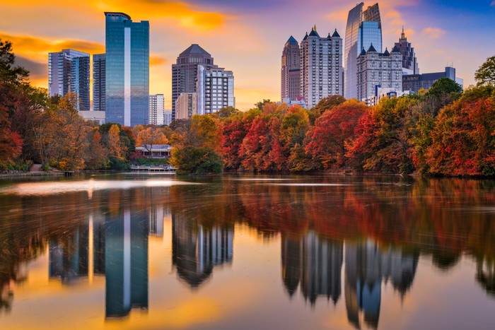 Atlanta fall reflections
