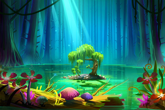 Magic lake island