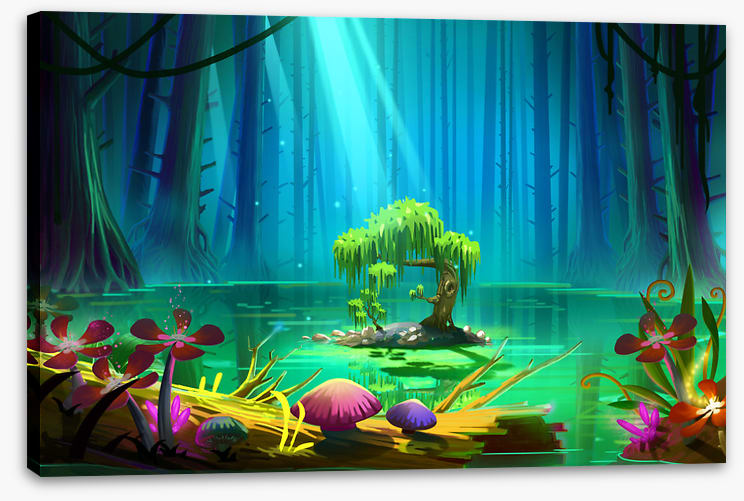Magic lake island