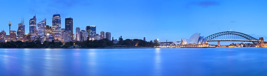 Blue dawn panorama
