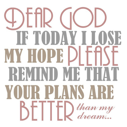 God plans better