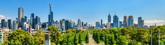 Melbourne parkland panorama
