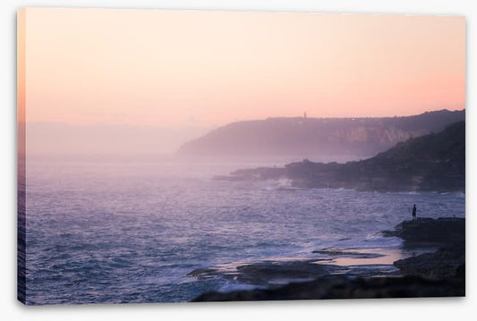 Lone rock fisherman
