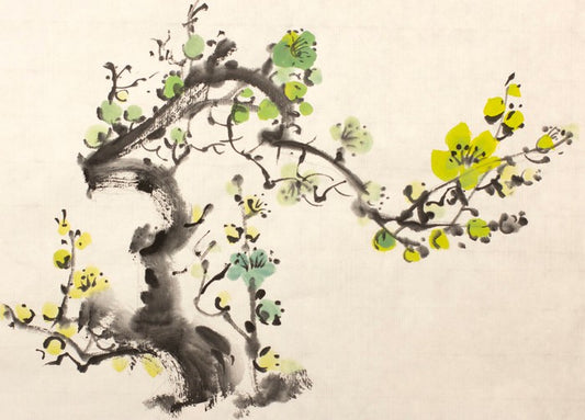 Green plum blossom