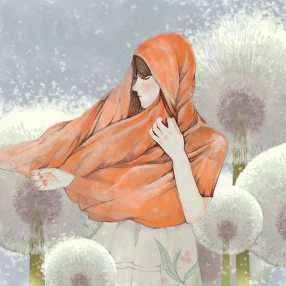 Walking with dandelions