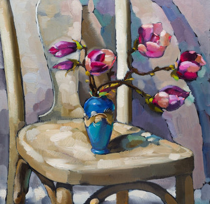 Magnolia on the chair