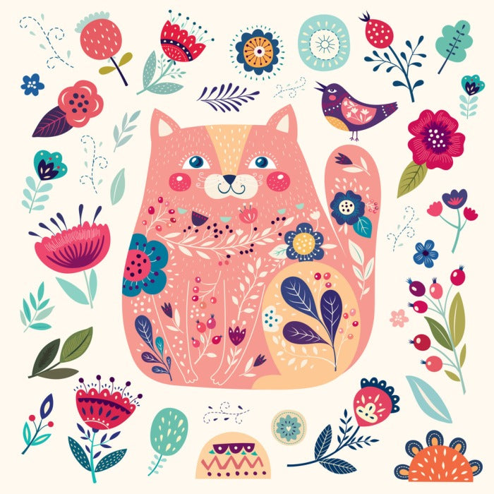Pink cat spring