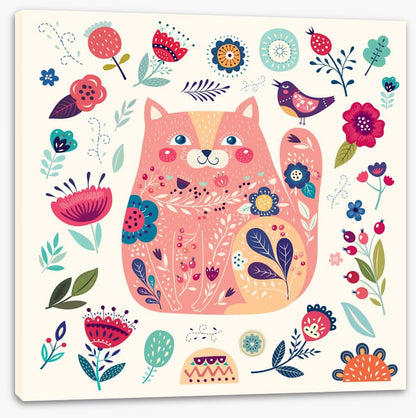 Pink cat spring