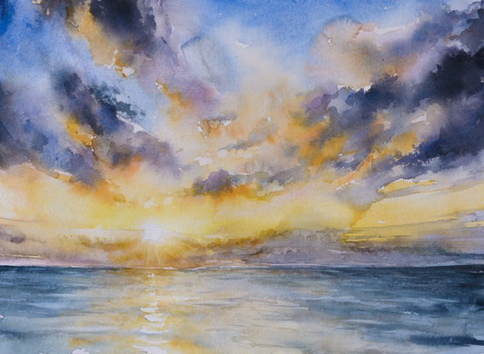 Stormy sunset