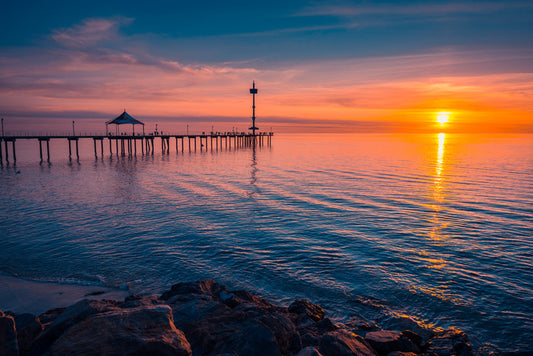 Brighton jetty sundown