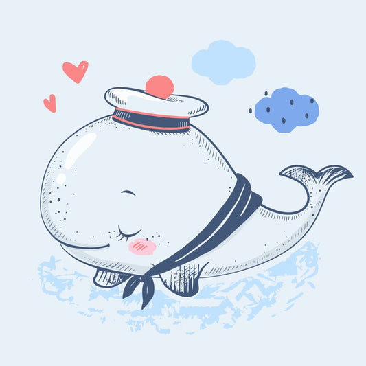Blushing whale