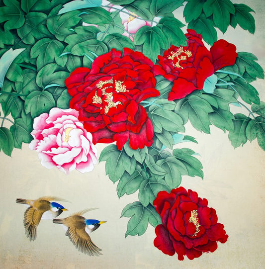 Two tiny birds