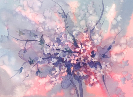 Sakura branch bloom