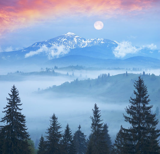 Full moon mountain
