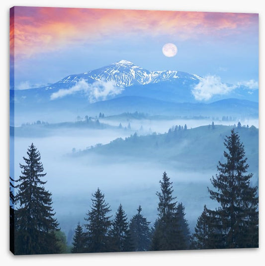 Full moon mountain