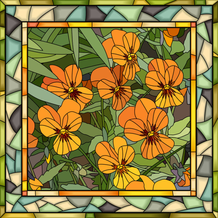 The orange viola window