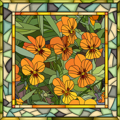 The orange viola window