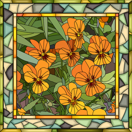 The orange viola window