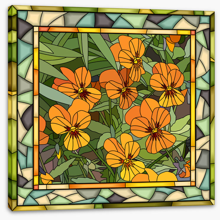 The orange viola window