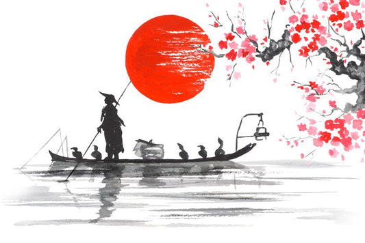 Blood moon fishing