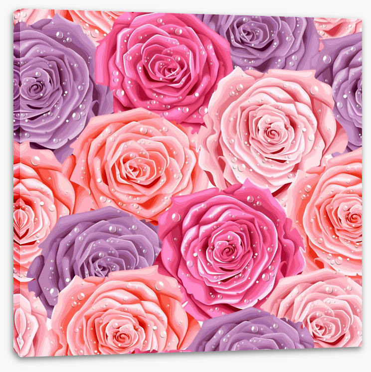 Rosy raindrops