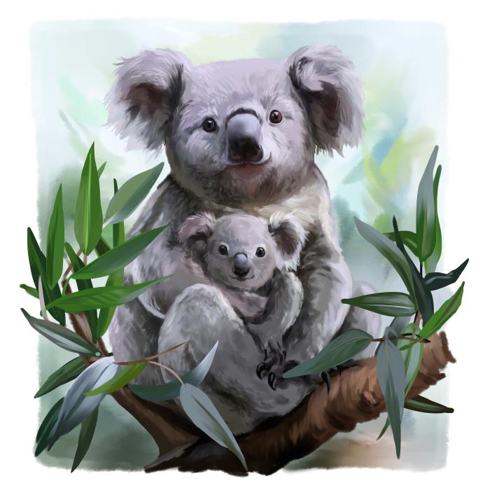 In the old gum tree