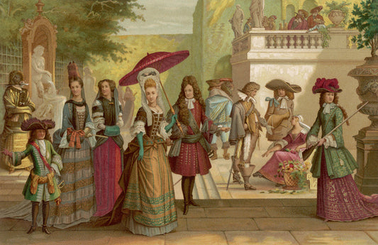 In courtly fashion