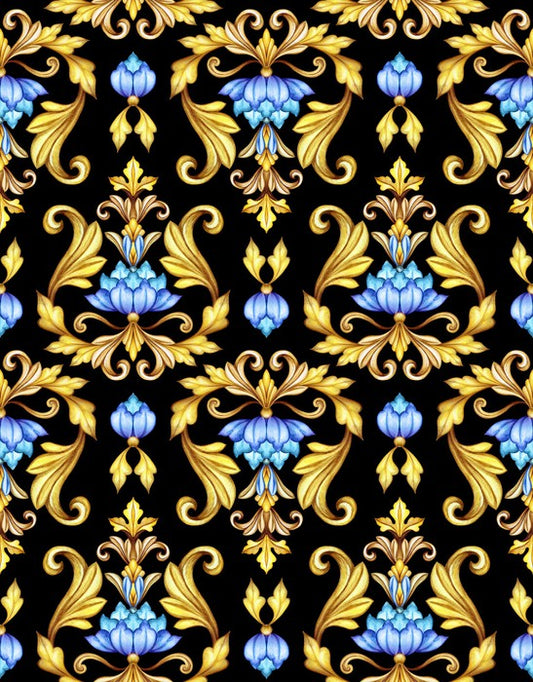Gold leaf lotus